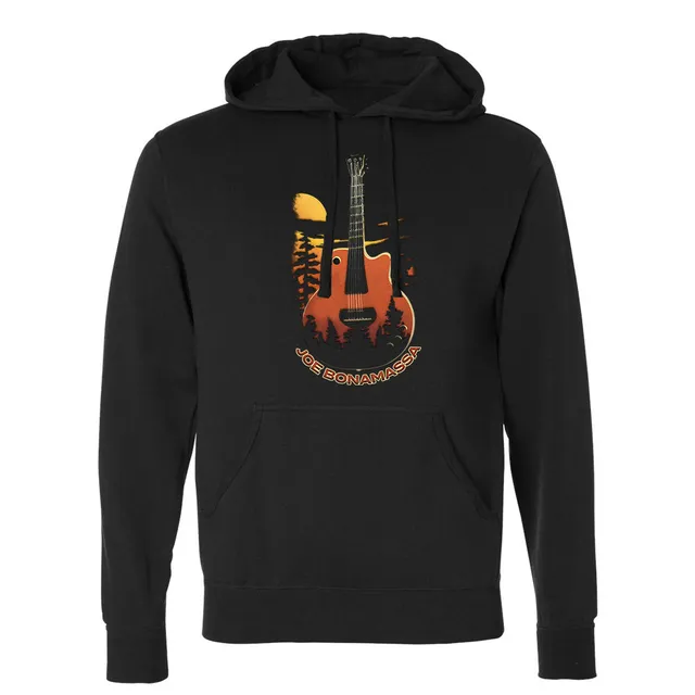 Joe Bonamassa Moonlit Blues hoodie svart unisex bomullsfleece