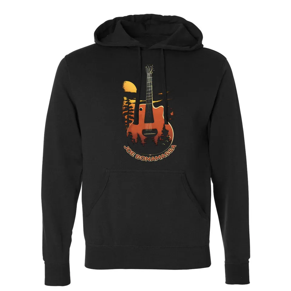 Joe Bonamassa Moonlit Blues hoodie svart unisex bomullsfleece