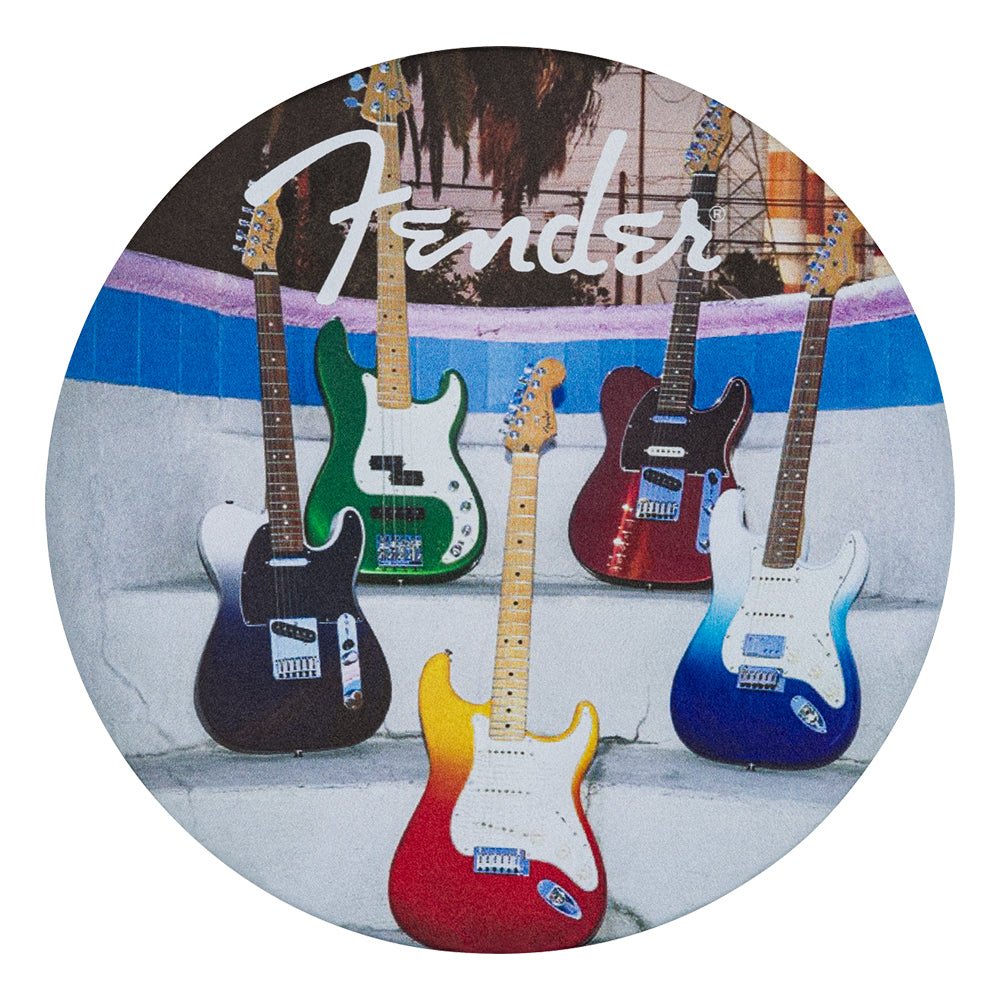 Joe Bonamassa Fender Guitar coaster 4-pk lær gitar