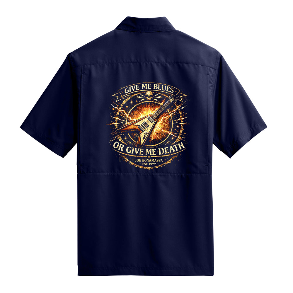 Joe Bonamassa Give Me Blues UV-skjorte svart polyester