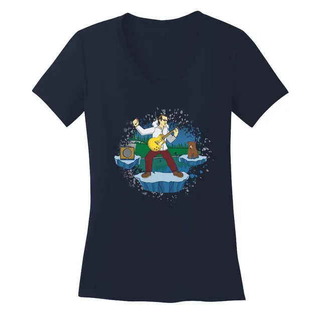 Joe Bonamassa 2025 KTBA at Sea Alaska V-Neck T-skjorte dame