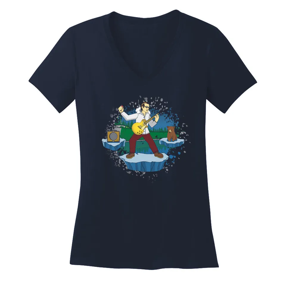 Joe Bonamassa 2025 KTBA at Sea Alaska V-Neck T-skjorte dame