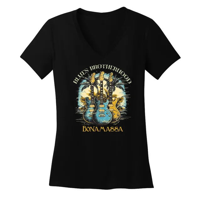 Joe Bonamassa Blues Brotherhood Tropical v-hals t-skjorte dame