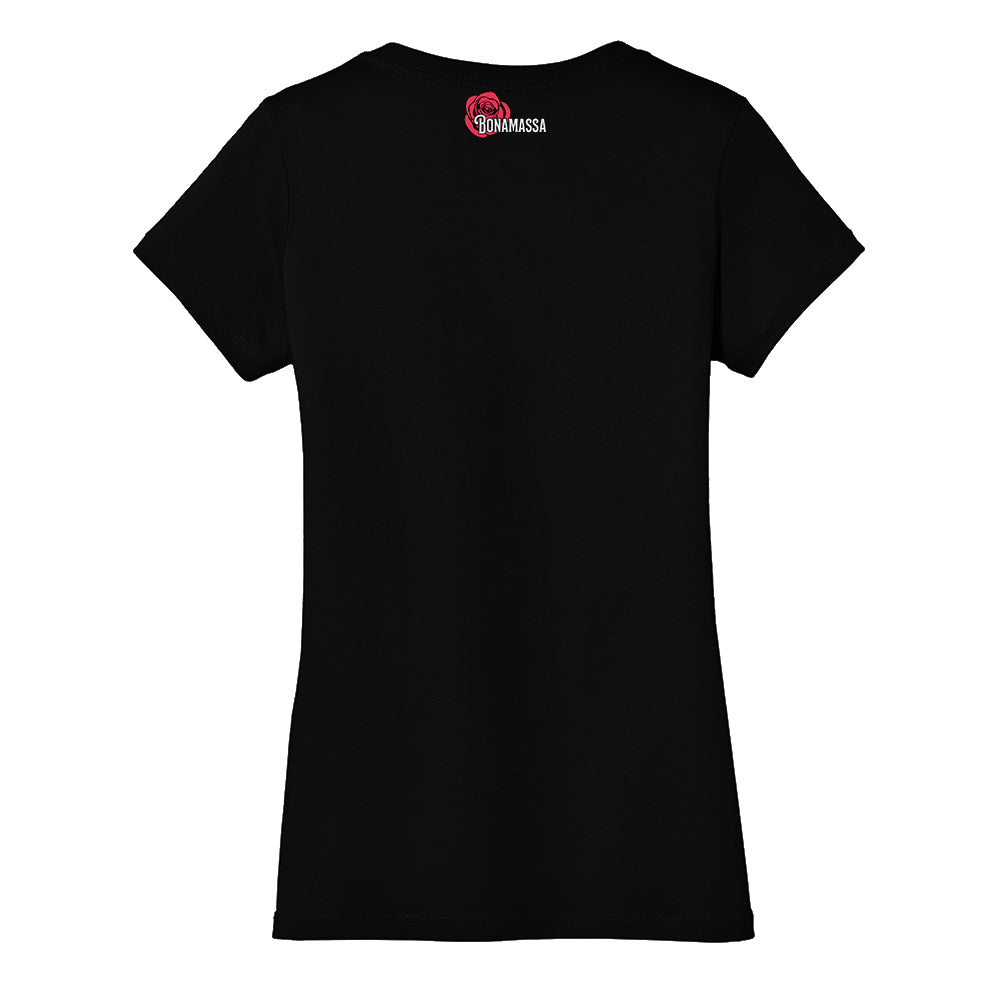 Joe Bonamassa Blooming Blues V-Neck t-skjorte dame bomull