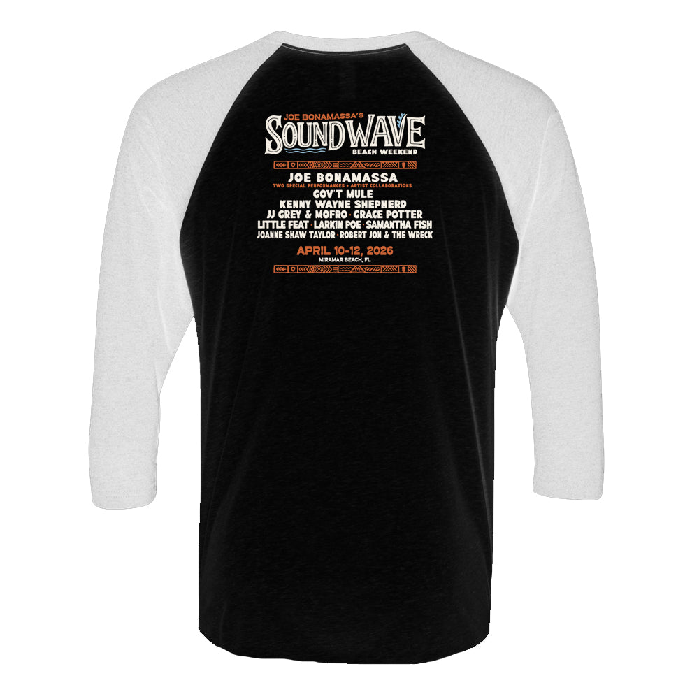 Joe Bonamassa 2026 Sound Wave Beach Weekend t-skjorte 3/4