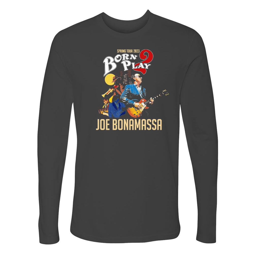 Joe Bonamassa U.S. Spring Tour langermet t-skjorte svart bomull