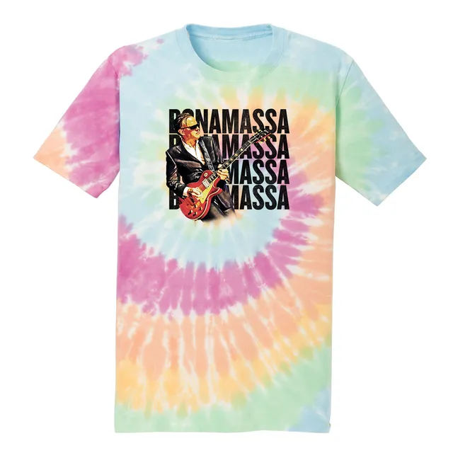 Joe Bonamassa Quadamassa 2.0 Tie Dye T-skjorte bomull