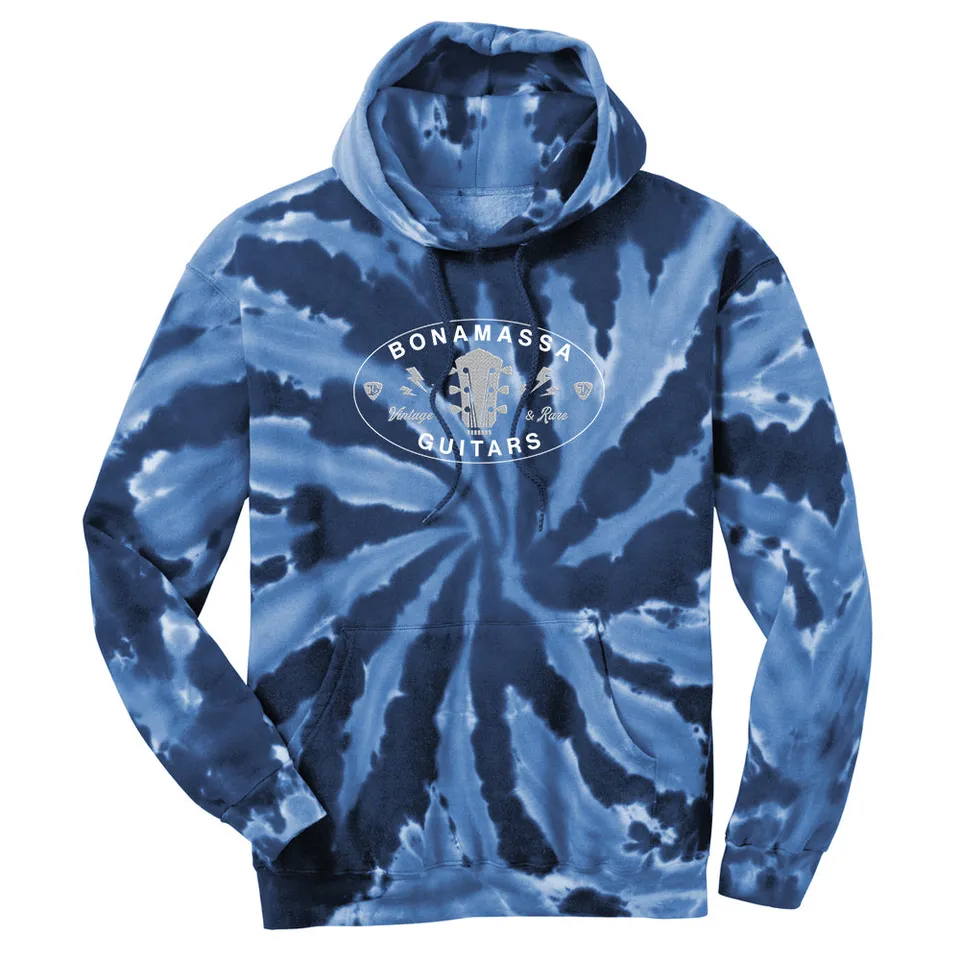 Joe Bonamassa Vintage Rare Oval Logo hoodie tie-dye fleece