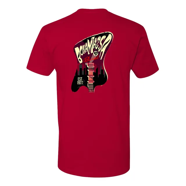 Joe Bonamassa Guitar City t-skjorte unisex svart bomull