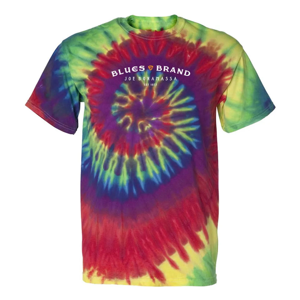 Joe Bonamassa Spiral Tie Dye t-skjorte Deep Sea