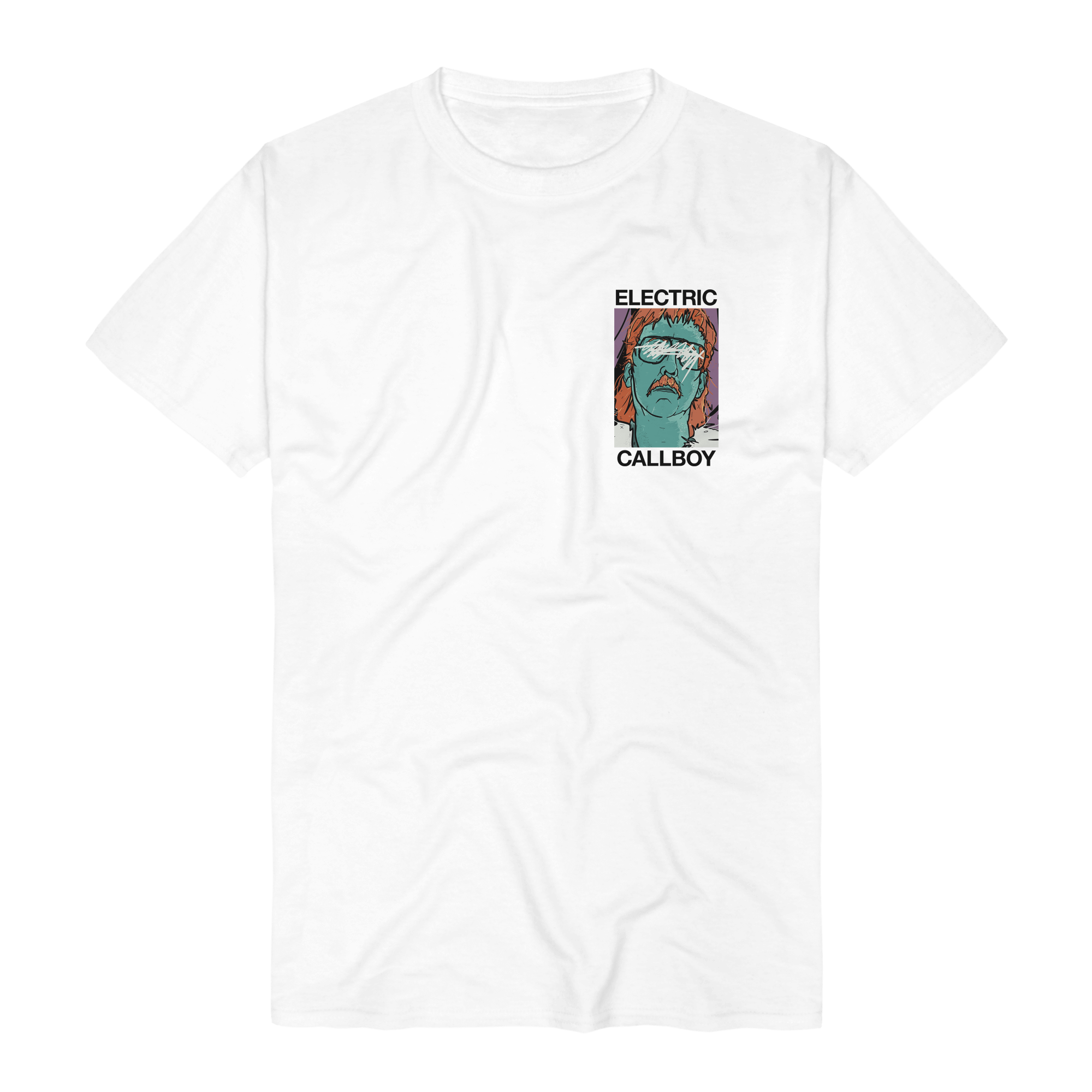 Electric Callboy White Elevator Operator Scratch t-skjorte hvit