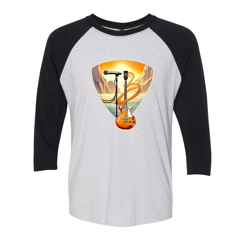 Joe Bonamassa Blues Odyssey t-skjorte 3/4 erme hvit/svart