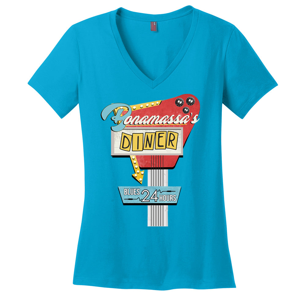 Joe Bonamassa Bonamassa's Diner t-skjorte V-hals dame