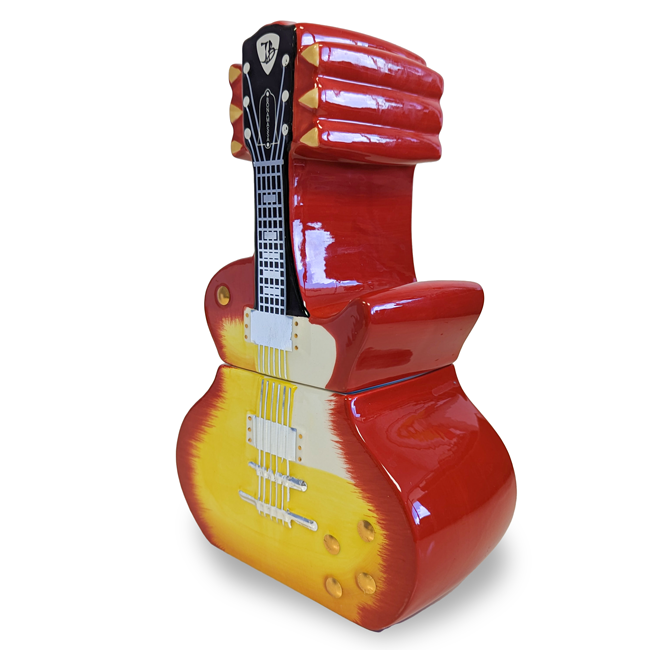 Joe Bonamassa Sunburst kjeksboks keramikk håndmalt