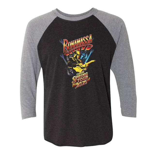 Joe Bonamassa 2025 Europe Spring Tour t-skjorte unisex grå