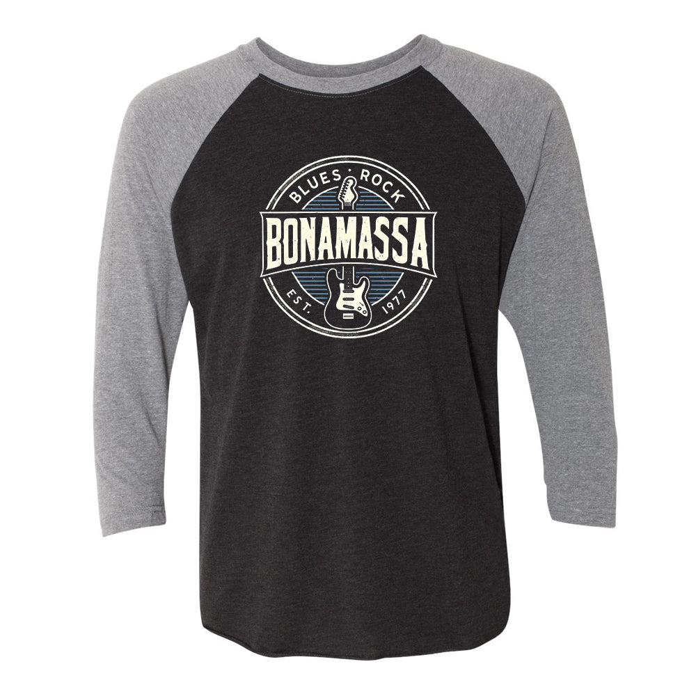 Joe Bonamassa StratoBlues t-skjorte 3/4 ermer tri-blend