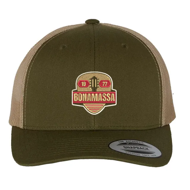Joe Bonamassa Gold Vintage Pick truckerhatt svart snapback