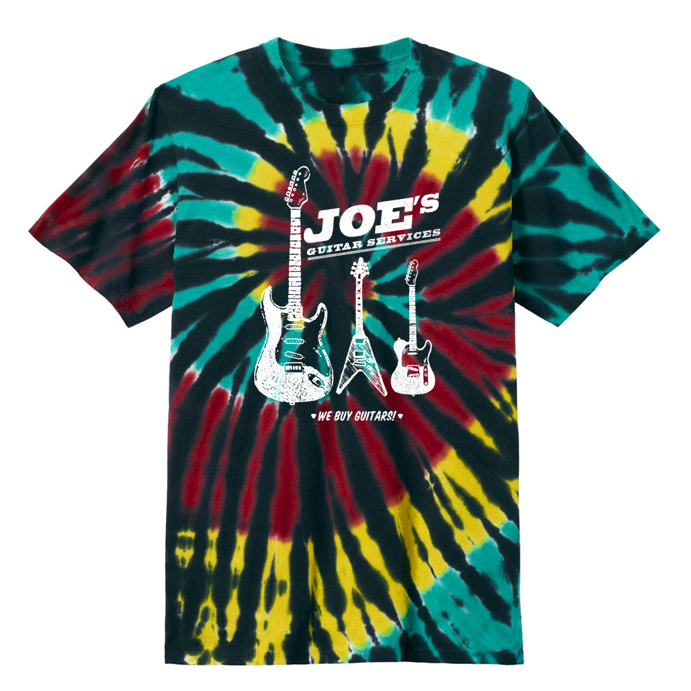 Joe Bonamassa Joe's Guitar Service t-skjorte tie dye svart bomull