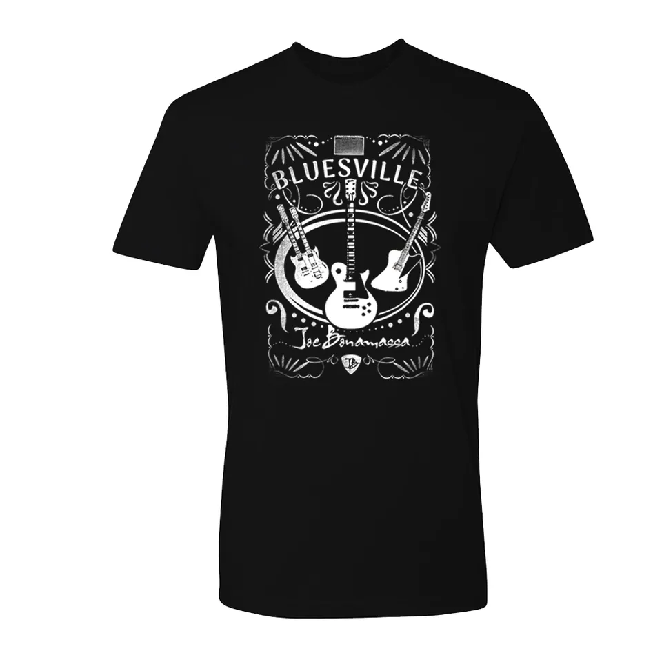 Joe Bonamassa Welcome to Bluesville t-skjorte svart bomull