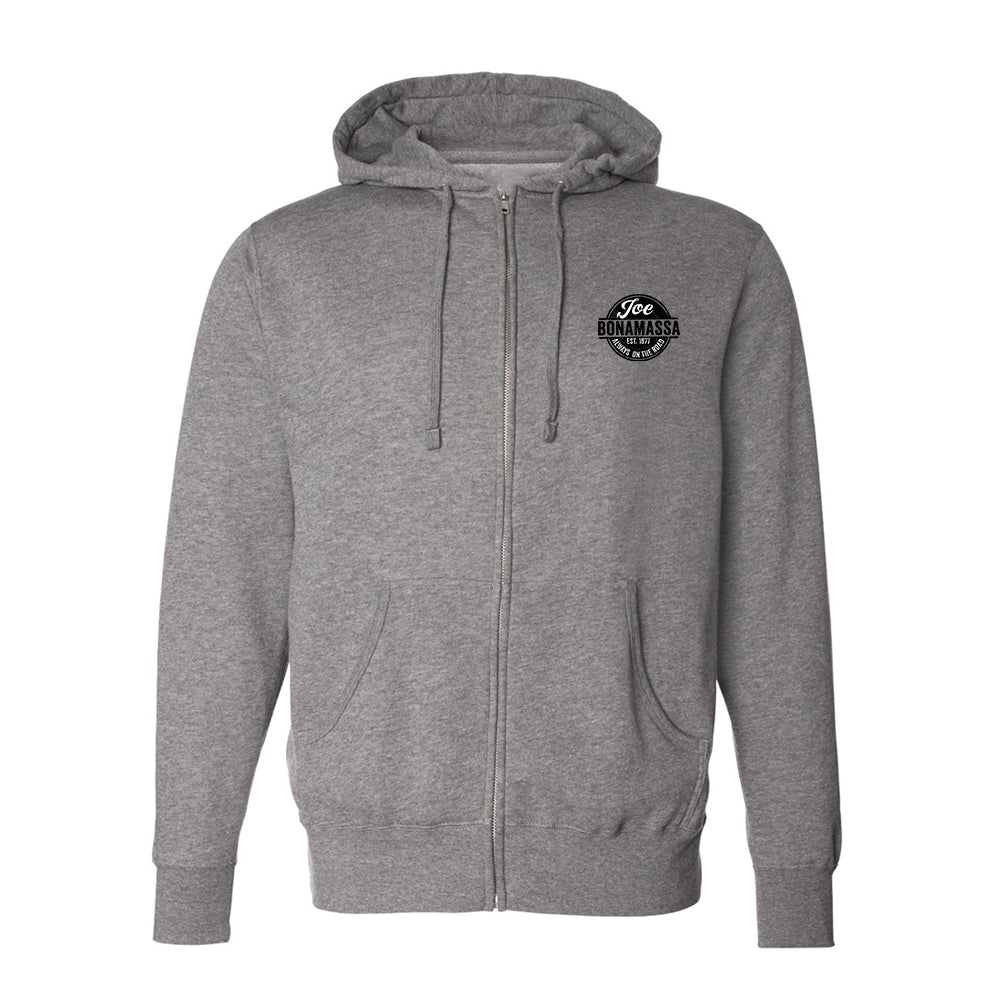 Joe Bonamassa Always On The Road Stamp hettejakke Zip svart unisex