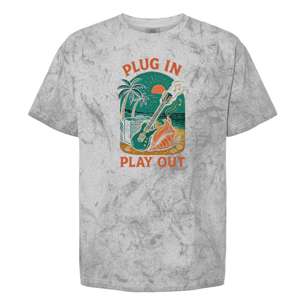 Joe Bonamassa Plug In Play Out Blast T-skjorte garment-dyed