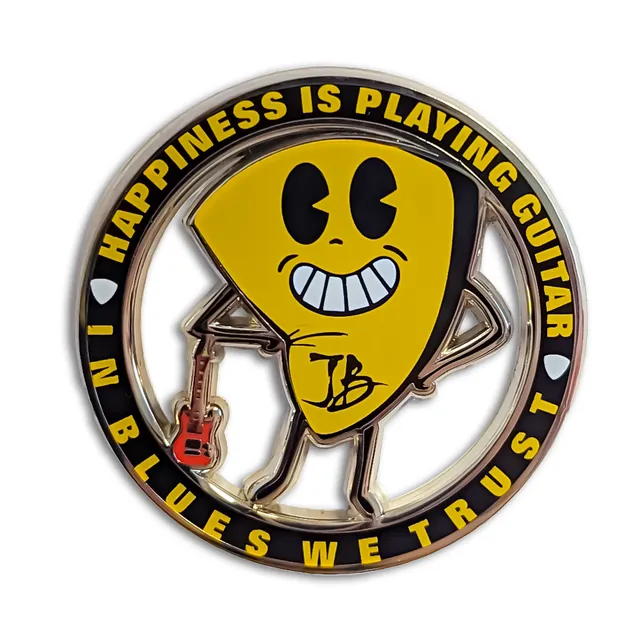 Joe Bonamassa Happiness is Playing Guitar pin emalje 1,5"