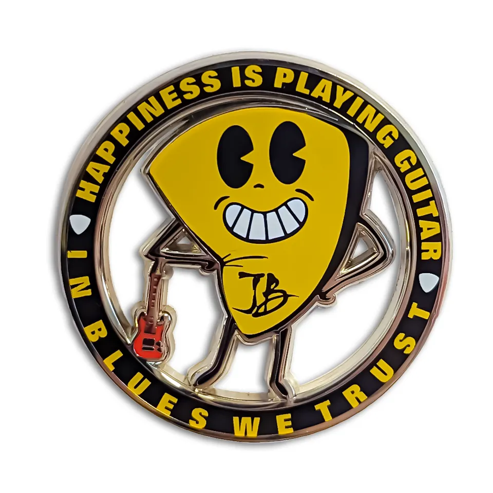 Joe Bonamassa Happiness is Playing Guitar pin emalje 1,5"