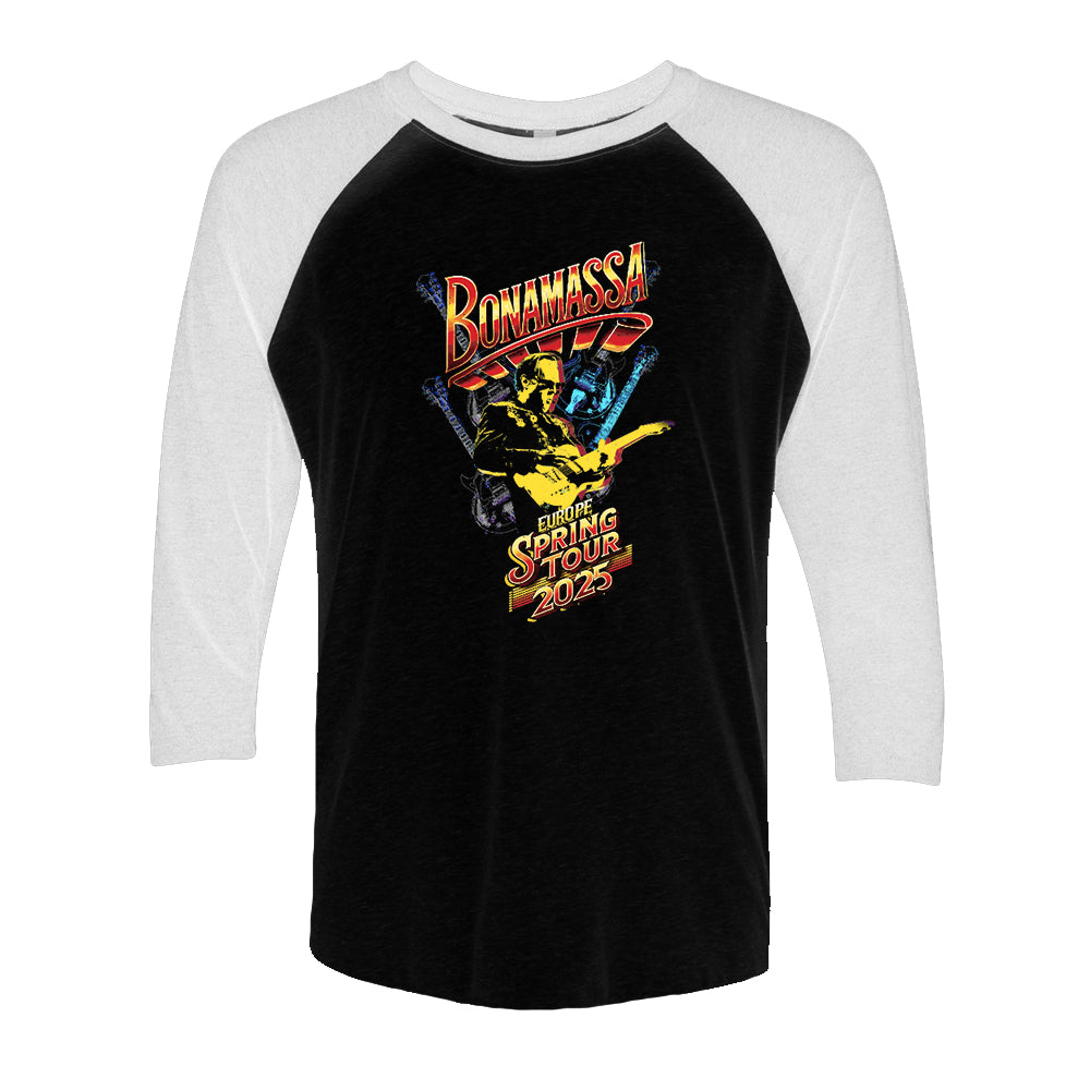Joe Bonamassa 2025 Europe Spring Tour t-skjorte unisex grå