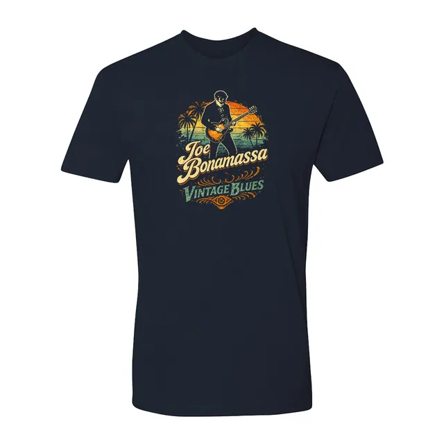 Joe Bonamassa JB Vintage Blues T-skjorte Svart bomull