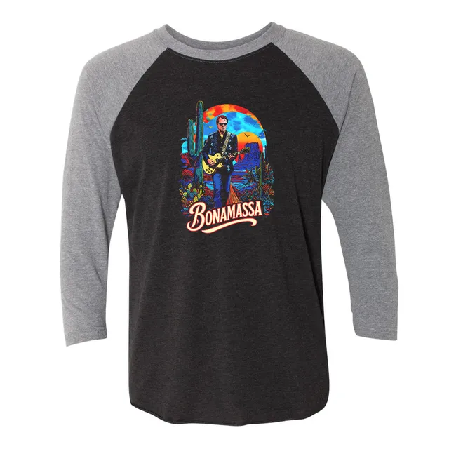Joe Bonamassa Blues Journey 3/4-ermet t-skjorte unisex triblend