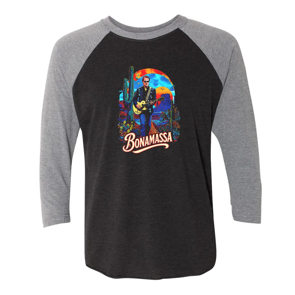 Joe Bonamassa Blues Journey 3/4-ermet t-skjorte unisex triblend