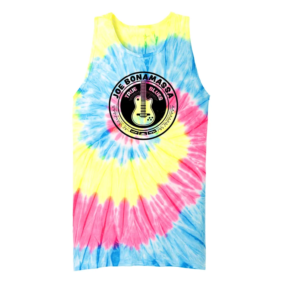 Joe Bonamassa True Blue singlet tie-dye royal bomull unisex