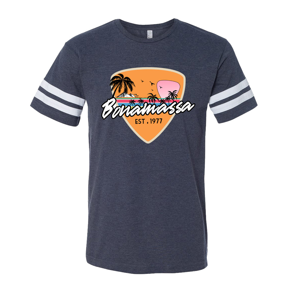 Joe Bonamassa Blues Sunset Football T-skjorte vintage