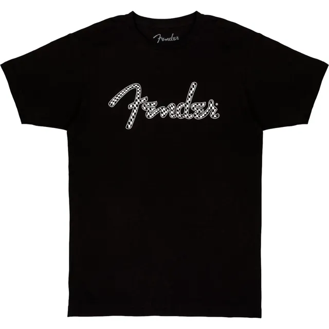 Joe Bonamassa Fender Spaghetti Logo t-skjorte checker