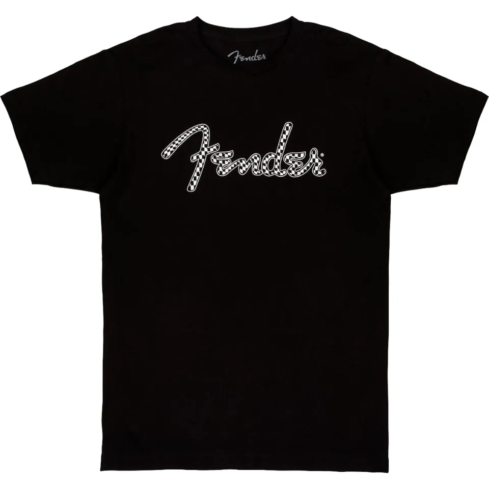 Joe Bonamassa Fender Spaghetti Logo t-skjorte checker