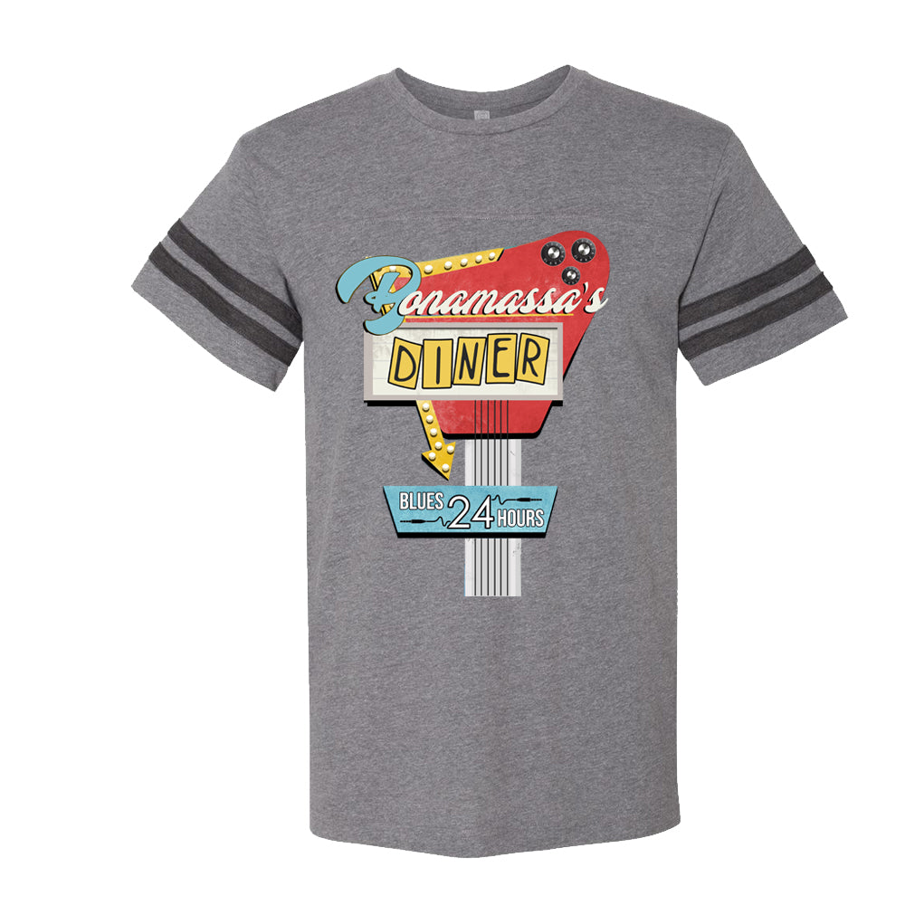Joe Bonamassa Diner Football t-skjorte herre svart vintage