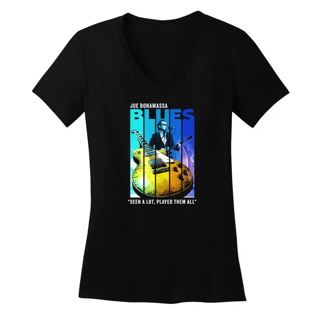 Joe Bonamassa Shades Of Blues V-hals t-skjorte dame bomull