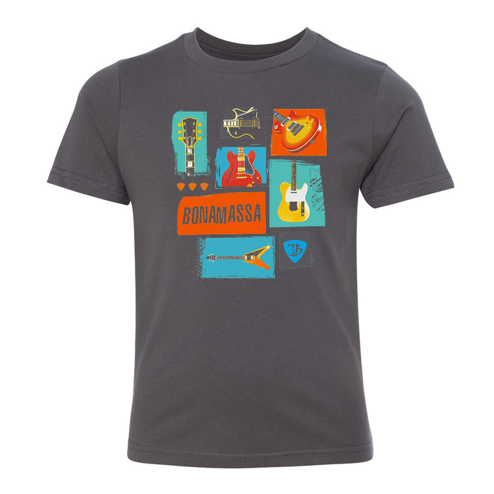 Joe Bonamassa Guitar Bunch t-skjorte barn svart bomull