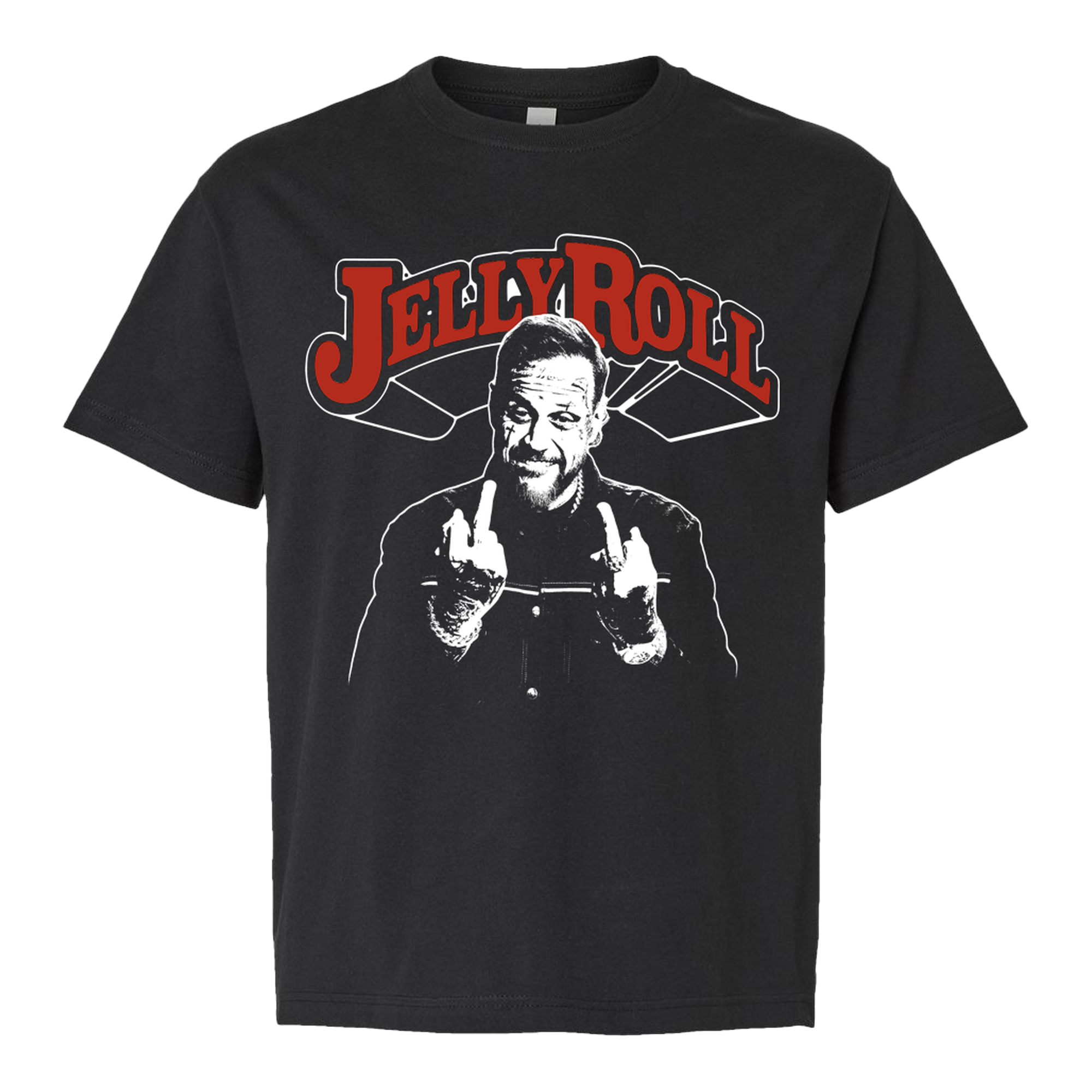 Jelly Roll Middle Finger t-skjorte vintage black