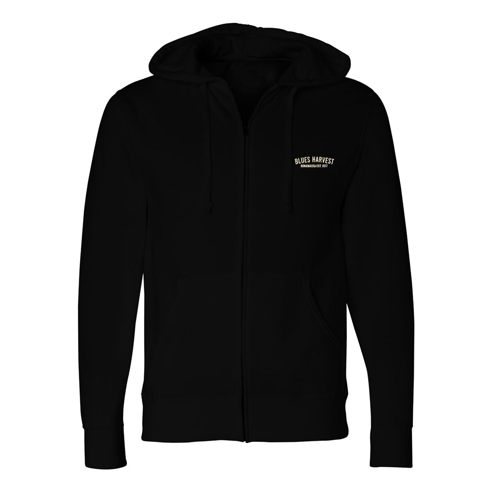 Joe Bonamassa Blues Harvest zip-hoodie svart unisex fleece