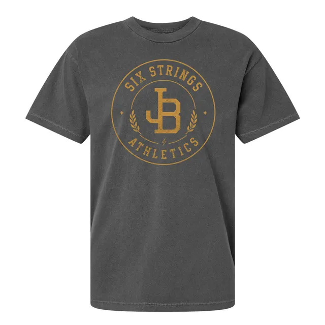 Joe Bonamassa Six Strings Crest Vintage Heavyweight Cotton t-skjorte falmet svart