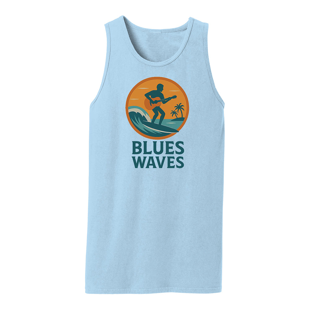 Joe Bonamassa Blues Waves Beach Wash singlet Merlot