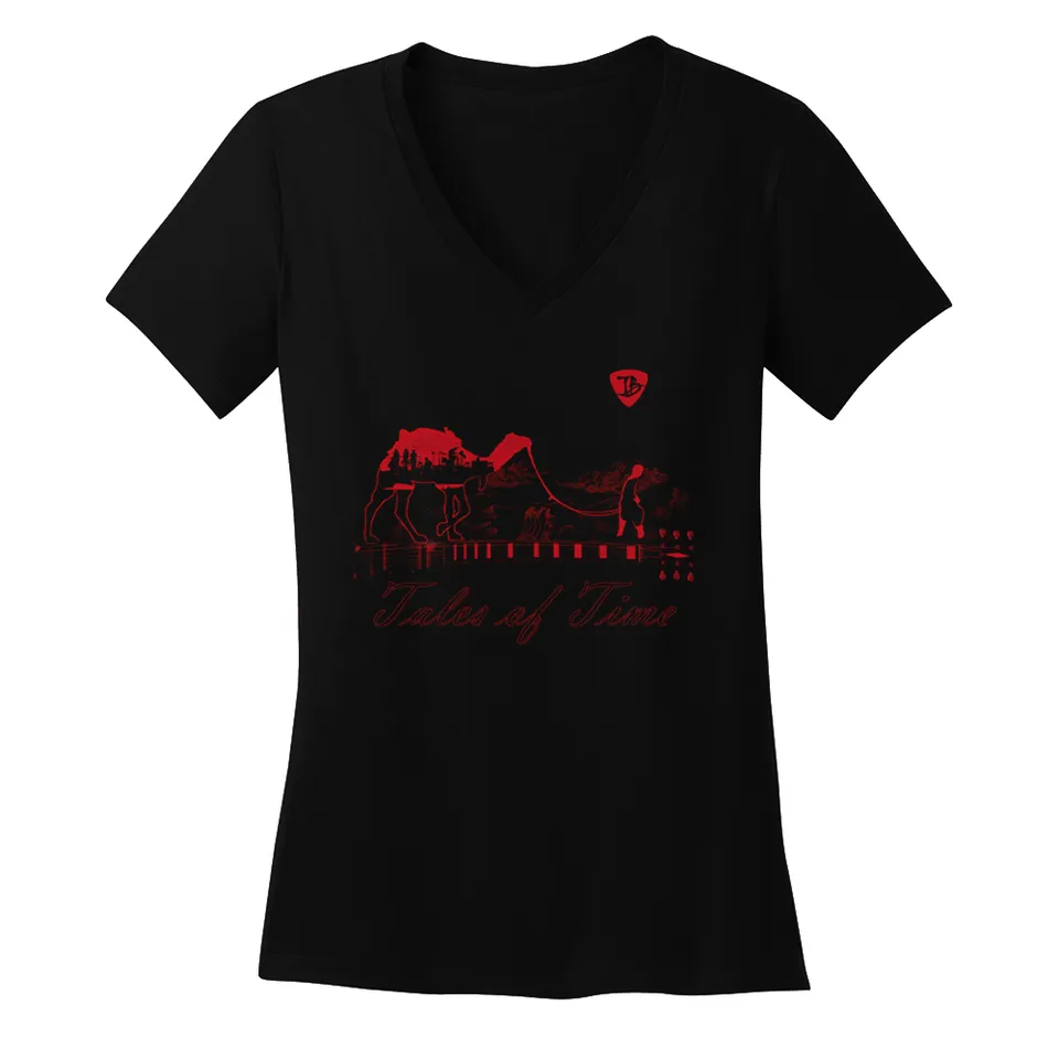 Joe Bonamassa Tales of Time V-neck t-skjorte dame bomull