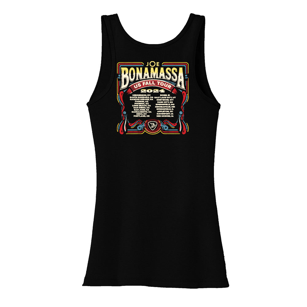 Joe Bonamassa 2024 U.S. Fall Tour singlet dame bomull