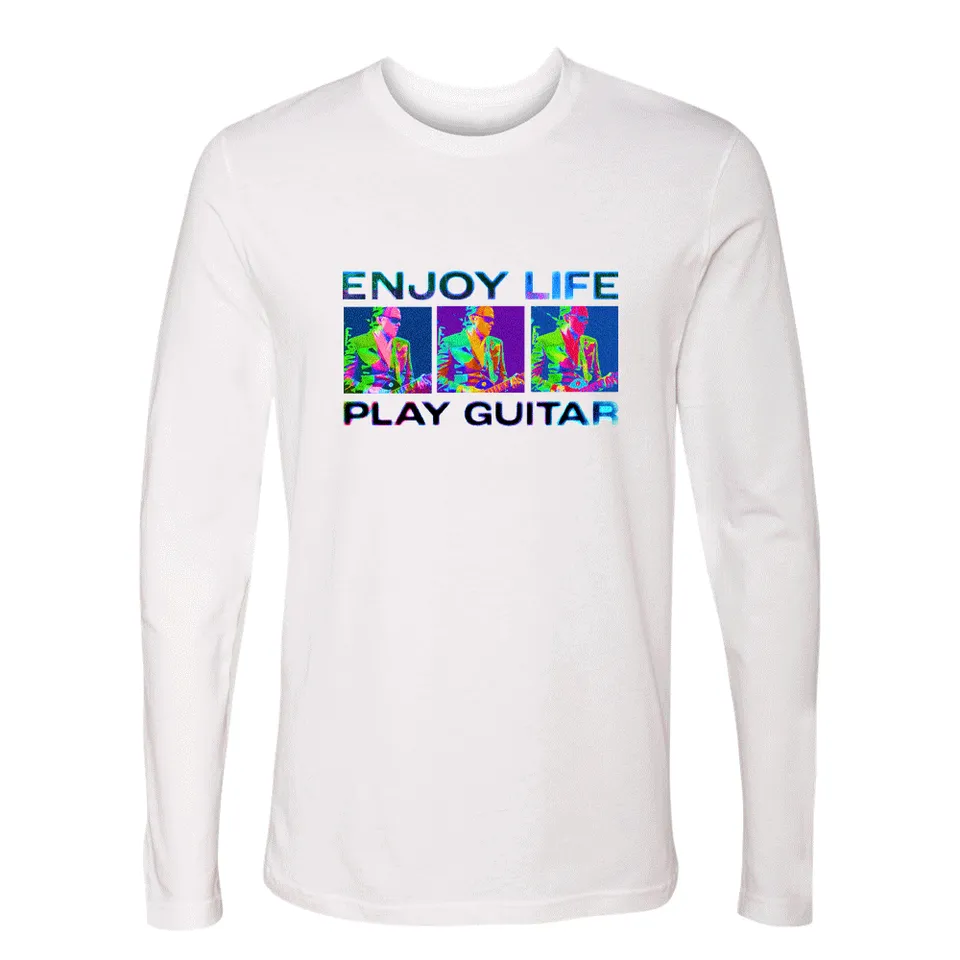 Joe Bonamassa Enjoy Life Play Guitar langermet t-skjorte svart