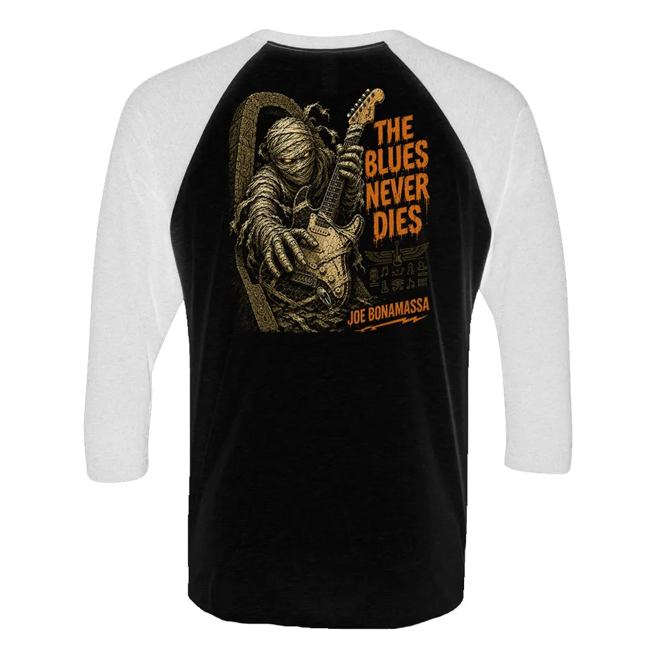 Joe Bonamassa Blues From The Tomb 3/4 t-skjorte hvit