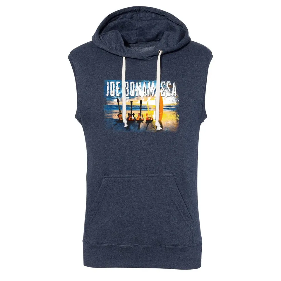 Joe Bonamassa Sunset Blues ermeløs hettegenser herre triblend