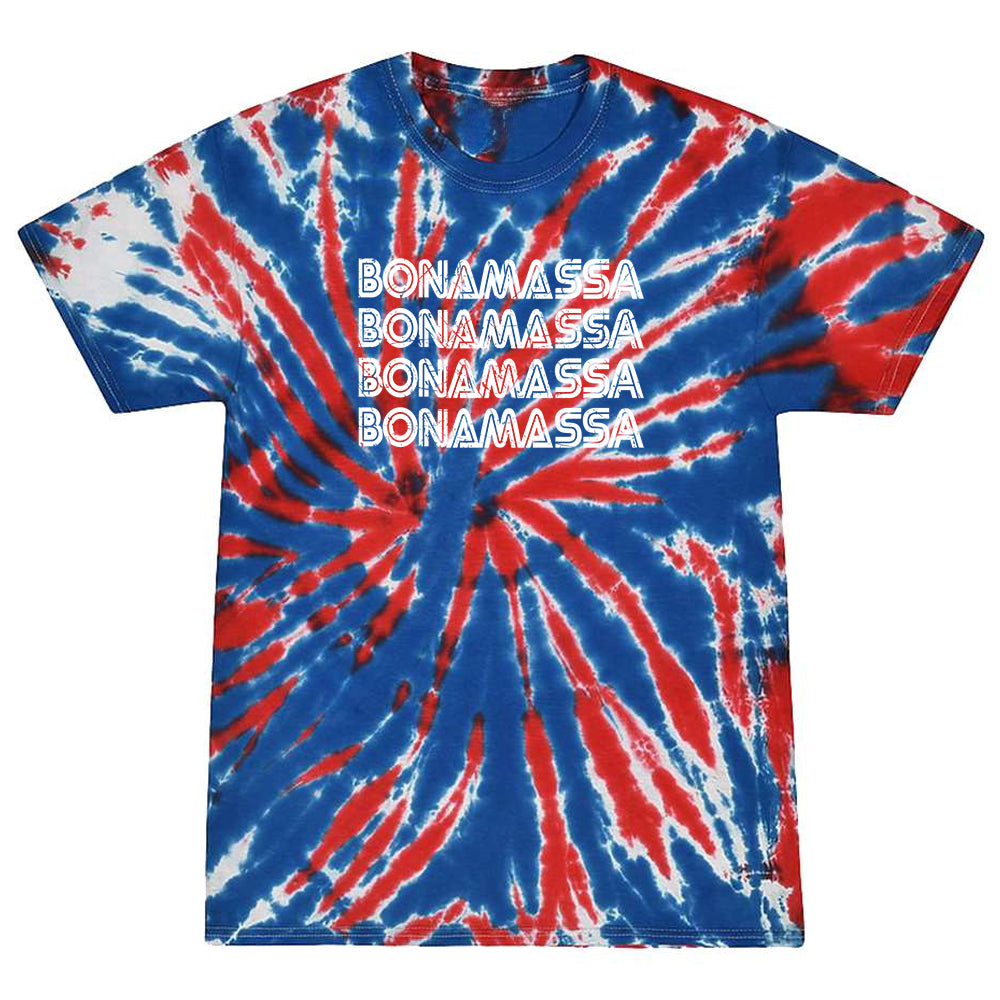 Joe Bonamassa Quadamassa tie-dye t-skjorte unisex bomull