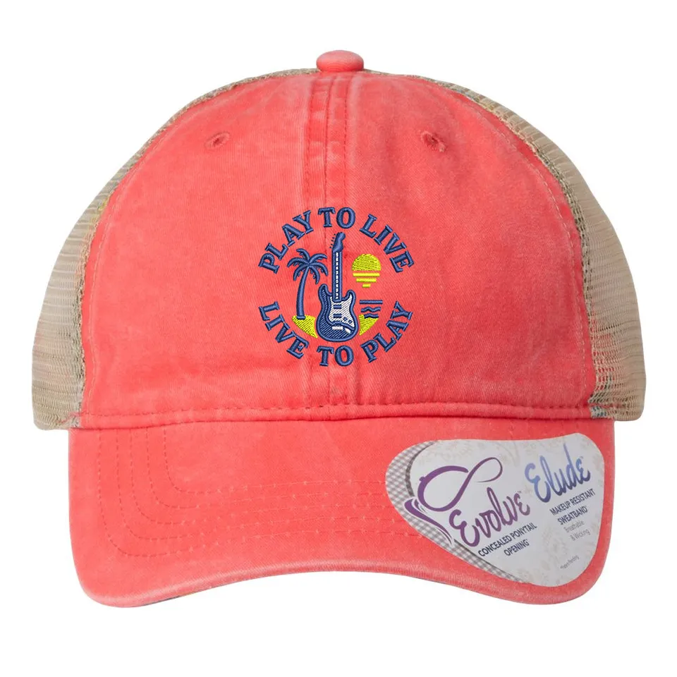 Joe Bonamassa Live To Play Washed Mess caps lavender dame mesh