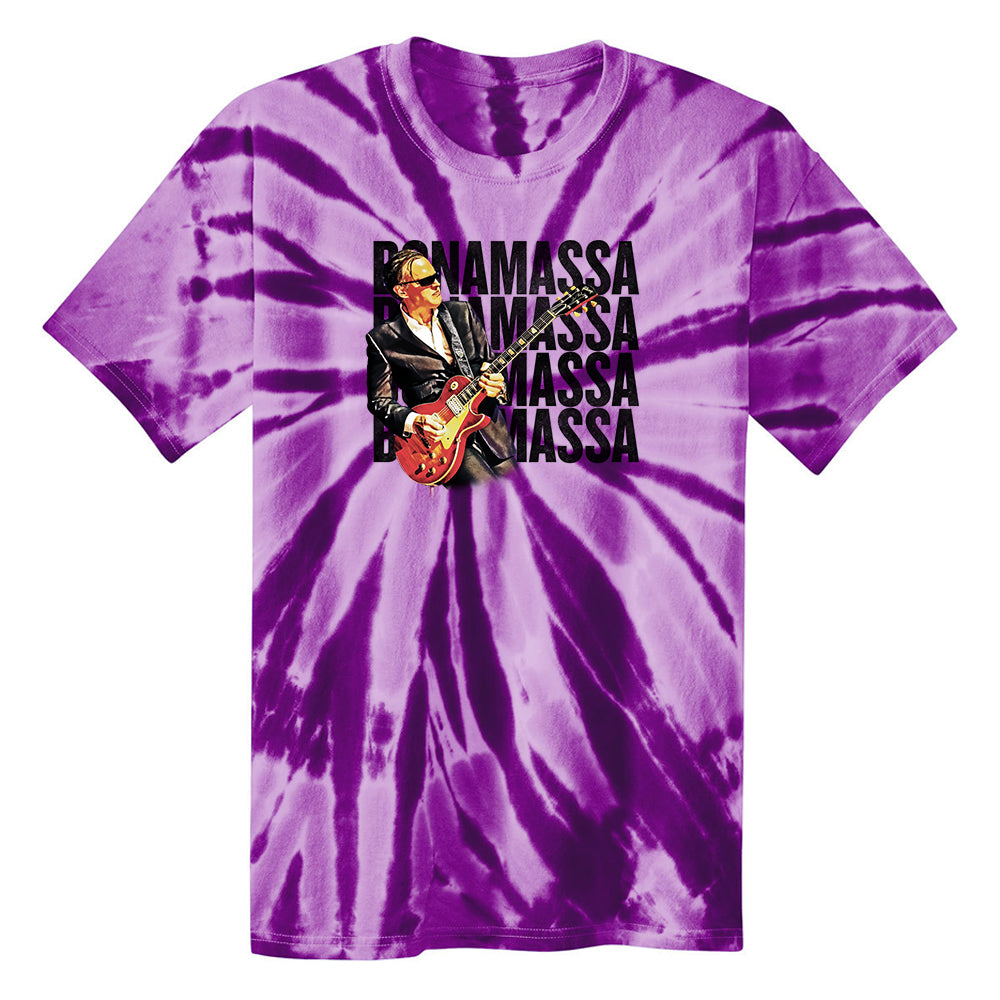 Joe Bonamassa Quadamassa 2.0 Tie Dye T-skjorte bomull